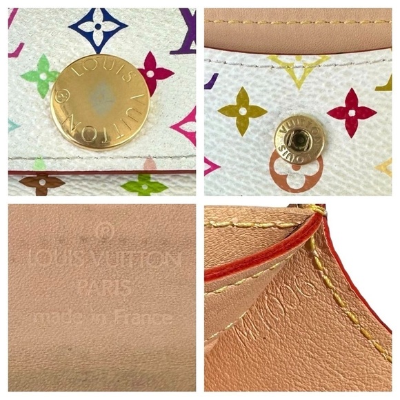 Authentic Louis Vuitton Murakami Multicolor Monogram Card Holder Coin Pouch Bag - Picture 2 of 13
